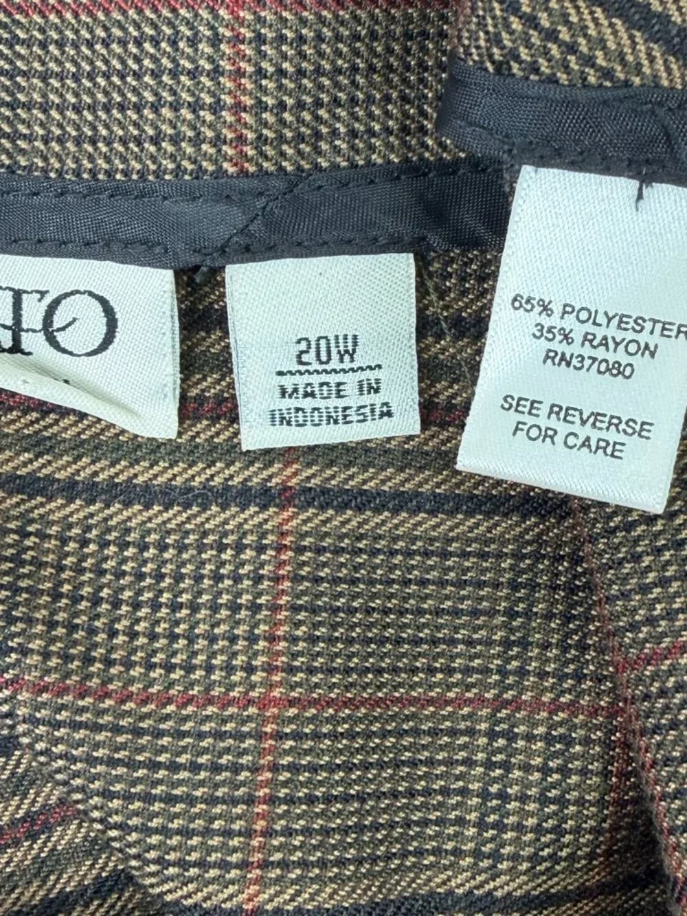Cato brown plaid